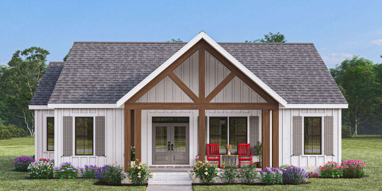 Charming and Efficient Home Design: A 1,497 Sq. Ft. Modern Layout