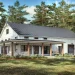 2,000 Sq Ft Barndominium-Style Farmhouse with 3 Bedrooms and Wraparound Porch