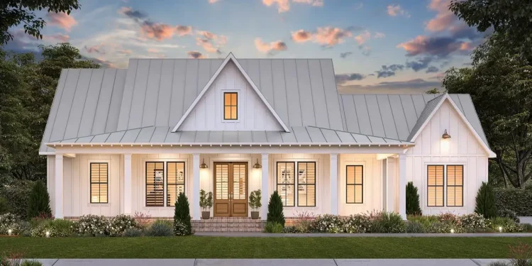 Charming 2,085 Sq Ft Farmhouse with Wraparound Porch and Private Home Office