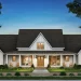 Spacious 3,292 Sq Ft Symmetrical Modern Farmhouse with 4 Bedrooms, Home Office, and Bonus Room