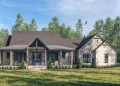 Modern Farmhouse with Open Living and Bonus Room – 2,195 Sq Ft of Rustic Charm