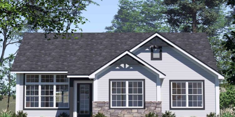 Cozy Traditional Cottage with Efficient Layout and Minimalist Charm ~ 1,341 sq ft.