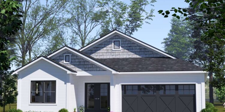 Classic Traditional Home with Charming Porch Entry ~ Sq Ft 1,498.