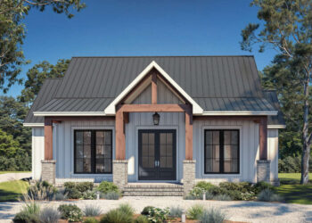 Modern Farmhouse Plan — 1,633 Sq Ft, 3 Beds, 2½ Baths