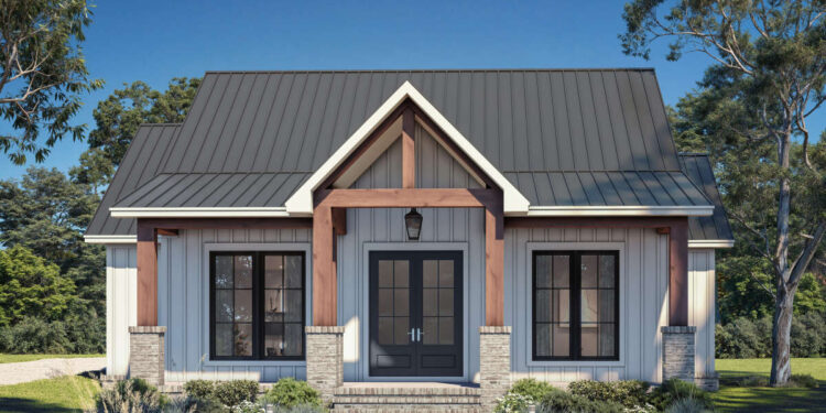 Modern Farmhouse Plan — 1,633 Sq Ft, 3 Beds, 2½ Baths