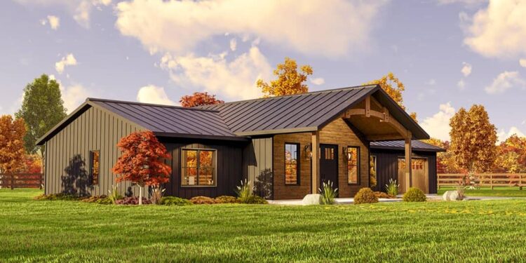 Rustic One-Story with Vaulted Open Plan — ~1,700 Sq Ft, 2 Bedrooms & 2 Bathrooms