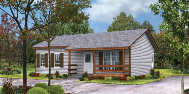 Country Home — (864 Sq Ft, 2 Beds / 1 Bath)