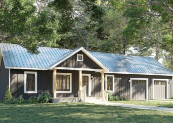 3-Bed Barndominium with Oversized Garage — (1,311 Sq Ft)