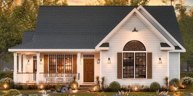 3-Bed Craftsman with Wrap-Around Front Porch — (1,280 Sq Ft)