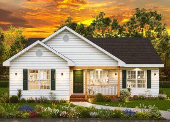 3-Bed Country Ranch with Split-Bedroom Layout (1,208 Sq Ft)