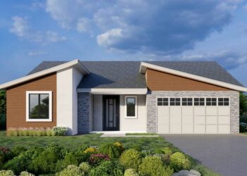 Contemporary Ranch — 1,377 Sq Ft, 3 Bedrooms & 2 Bathrooms