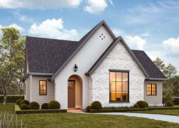 Contemporary European Home with Vaulted Ceiling & Split Bedrooms — (1,244 Sq Ft)