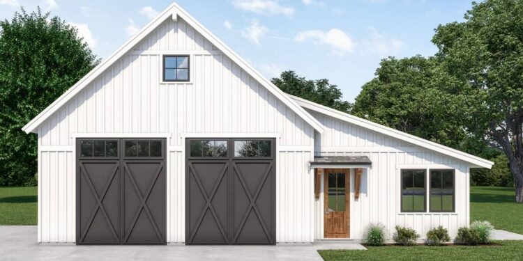 Country Farmhouse ADU — 612 Sq Ft Living + Oversized Garage & Workshop