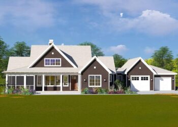 Narrow Lot 3-Bed House — ~1,100 Sq Ft with 5-Foot Deep Front Porch