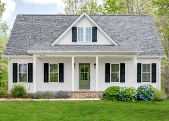Symmetrical Southern Farmhouse with Main-Floor Primary — (1,703 Sq Ft)