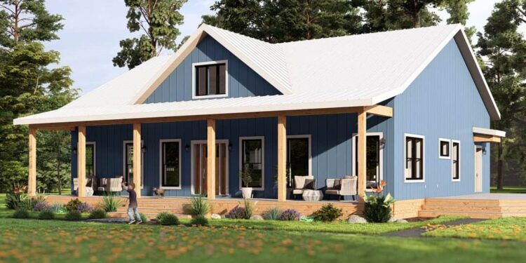 Charming One-Story Country Cottage with Vaulted Living Space — 2,000 Sq Ft