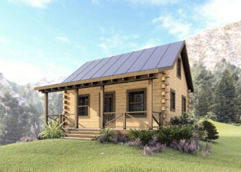 744-Sq-Ft Log Cabin Retreat: 2 Beds, 1 Bath + Loft