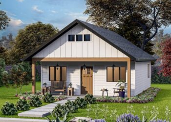 2-Bed Craftsman Tiny Home with Walk-In Pantry — (726 Sq Ft)