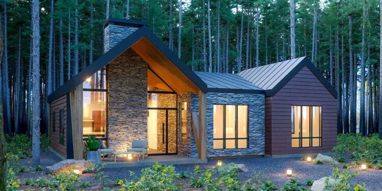 Modern Mountain Home — (≈ 1,364 Sq Ft, 3 Beds & 2 Baths)