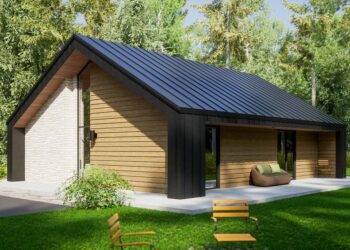 1048-Square-Foot Modern Cabin with Outdoor Access Bedrooms