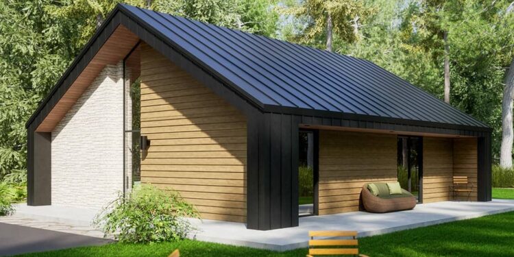 1048-Square-Foot Modern Cabin with Outdoor Access Bedrooms