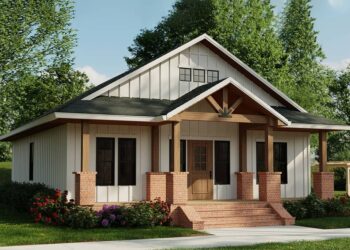1,000-Square-Foot Craftsman House — (2 Bedrooms / 1 Bathroom)