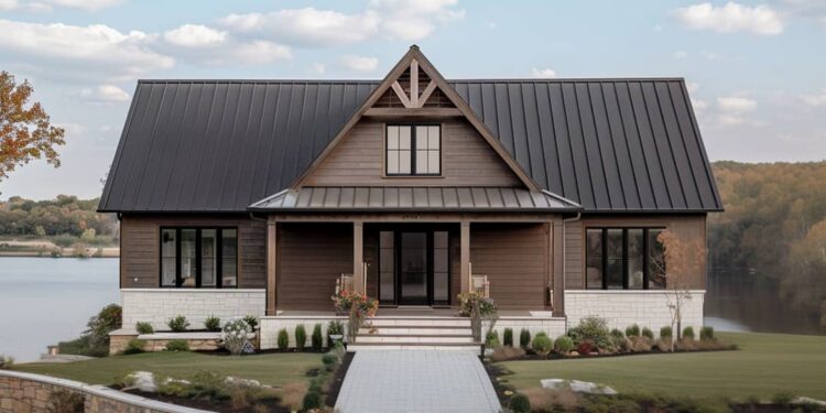 Rustic New American Home with Vaulted Great Room – 1,785 Sq Ft