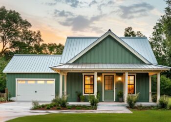 2-Bed ADU Farmhouse with 2-Car Garage — (910 Sq Ft)