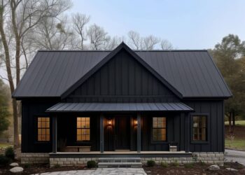 Modern Farmhouse Cottage with 2-Car Garage — (1,148 Sq Ft)