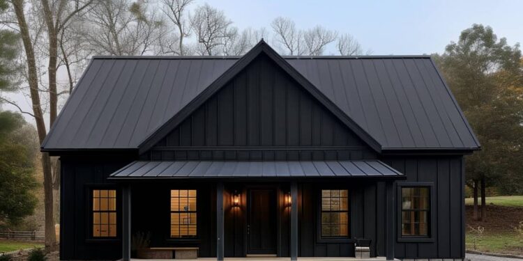 Modern Farmhouse Cottage with 2-Car Garage — (1,148 Sq Ft)