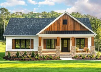 3-Bed Modern Farmhouse with Vaulted Great Room — (1,776 Sq Ft)