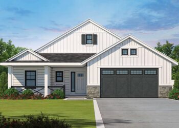 New American Home with Rear Screened Porch — (1,619 Sq Ft)