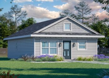 Three-Bedroom Compact Cottage — (1,050 Sq Ft)