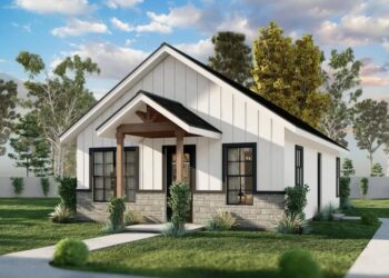 One-Story Country Cottage —  (963 Sq Ft, 2 Beds / 2 Baths)