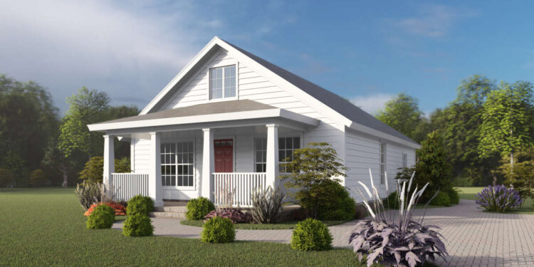 Craftsman Plan — 1,277 Sq Ft, 3 Bedrooms & 2 Bathrooms