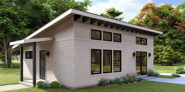 Charming 1-Bed Mid-Century Modern Cottage — 720 Sq Ft