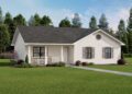1,200-Sq-Ft Ranch: 3 Beds, 2 Baths with Front Porch & Rear Patio