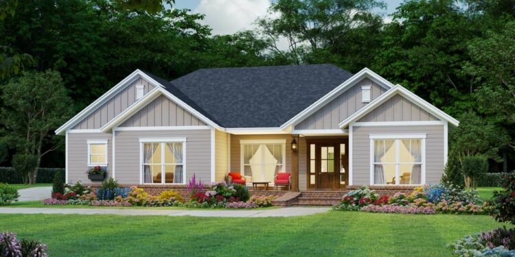 3-Bed Country Ranch Home with Rear 2-Car Carport — (≈ 1,531 Sq Ft)