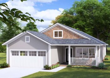 3-Bed Craftsman Cottage with Vaulted Living Room — 1,388 Sq Ft