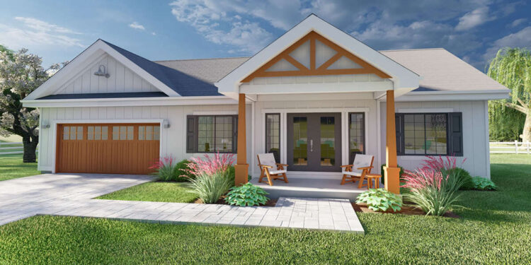 Country Plan — 928 Sq Ft, 2 Bedrooms & 2 Bathrooms