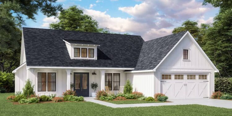 Modest 3-Bed Modern Farmhouse with Split Bedroom Layout — 1,735 Sq Ft