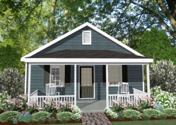 Charming 576 Sq. Ft. One-Bedroom Cottage House Plan