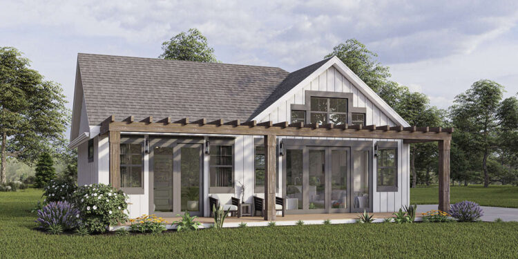 Modern Farmhouse — (905 Sq Ft, 1 Bedroom / 1½ Baths)
