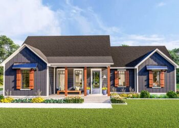 Exquisite 3-Bed House Plan with Split Bedrooms – (1,936 Sq Ft)