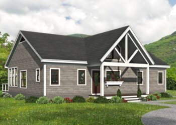 2-Bed House with Vaulted Interior & 4-Season Room – (1,541 Sq Ft)