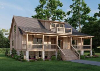 3-Bed County Cabin with Central Dog-Trot — (2,506 Sq Ft)