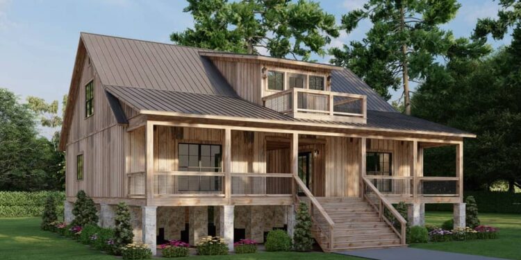 3-Bed County Cabin with Central Dog-Trot — (2,506 Sq Ft)