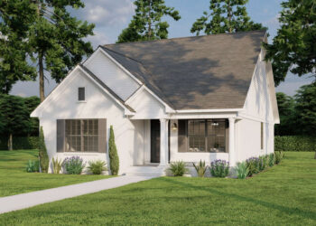 Cottage Plan — 1,250 Sq Ft, 3 Bedrooms & 2 Bathrooms