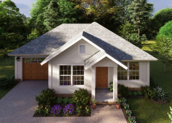 Charming Cottage Plan — 788 Sq Ft, 2 Bedrooms & 1 Bathroom