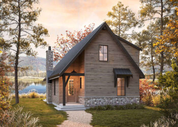 Cottage Plan — 1,364 Sq Ft, 2-3 Beds & 2 Baths